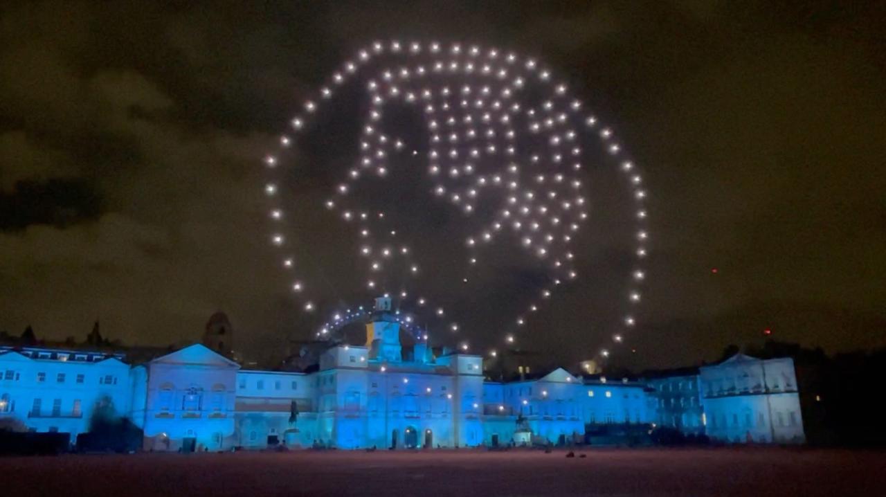 China new year drone show 2050